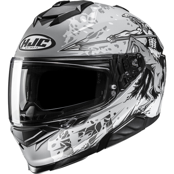 HJC - Casque i71 Taurus MC10SF / Gris Clair / Noir / Mat