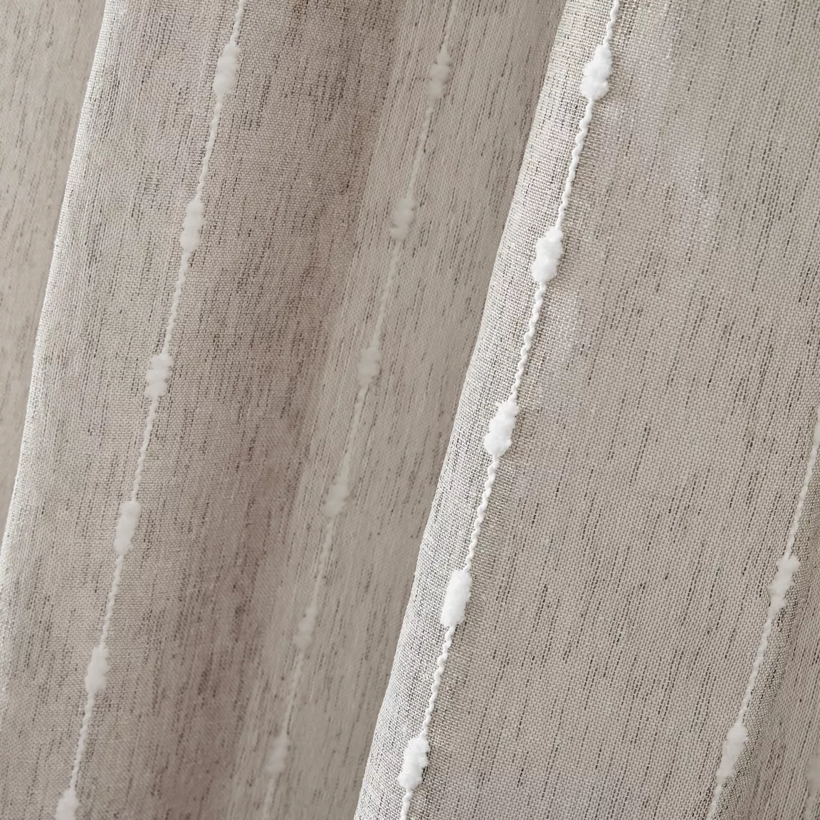 Voilage œillets pompons (280 x 240 cm) Axel Beige