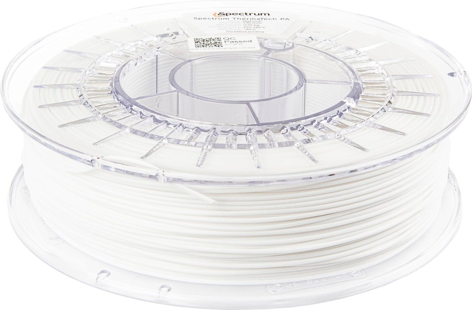 Spectrum  ThermaTech PA Natural, 1,75 mm / 750 g    High Performance Filament für hitzebeständige Anwendungen in Natural