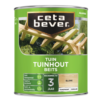CetaBever Tuinhoutbeits zijdeglans transparant blank 750 ml