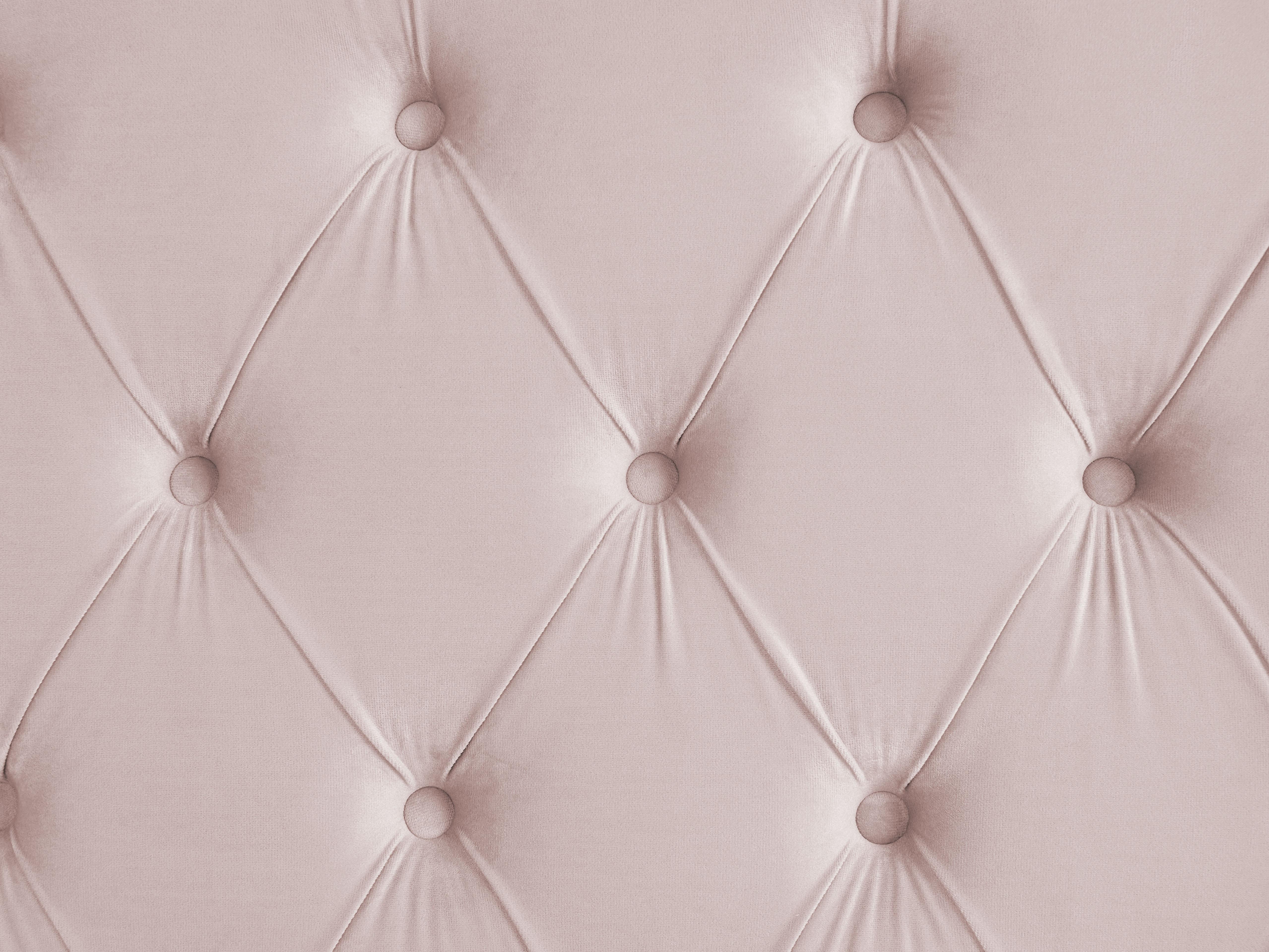 Bed met opbergruimte Fluweel LUBBON 180 x 200 cm Pastelroze Roze