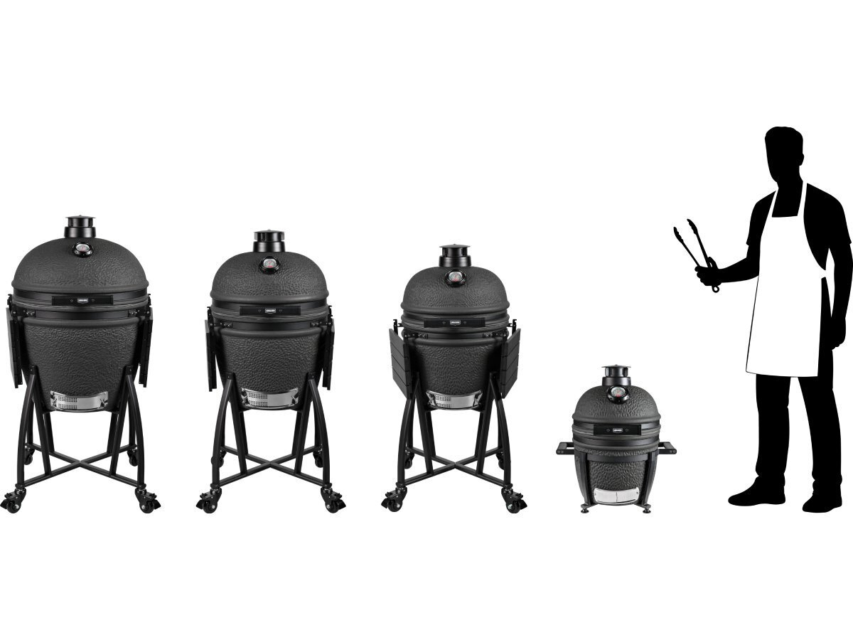 Grill Guru Prime Matt black kamado - Medium