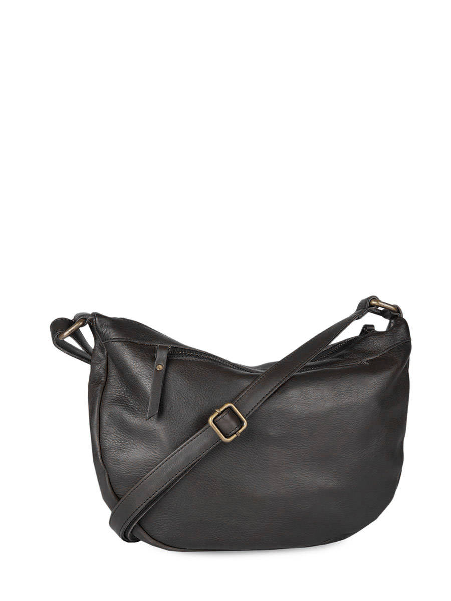 Sac bandoulire Cow cuir BASILIC PEPPER