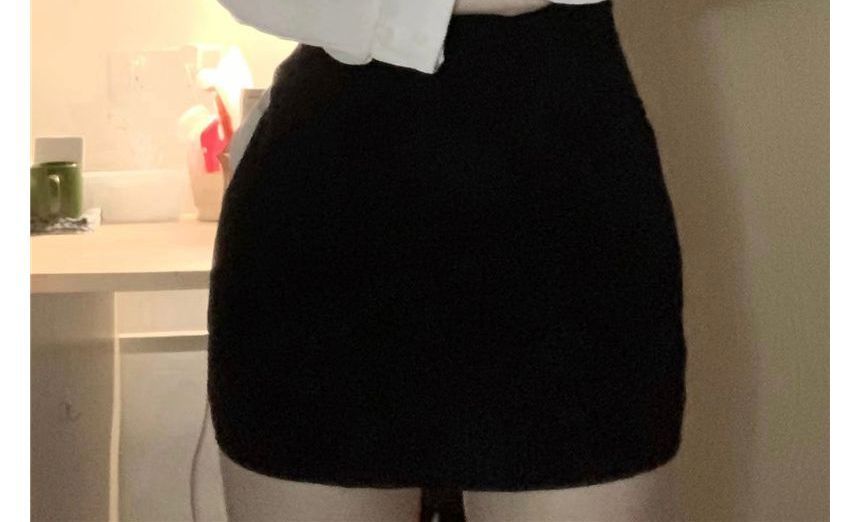 NENE - Mini-jurk met lange mouwen, kraag en borduurwerk in twee delen