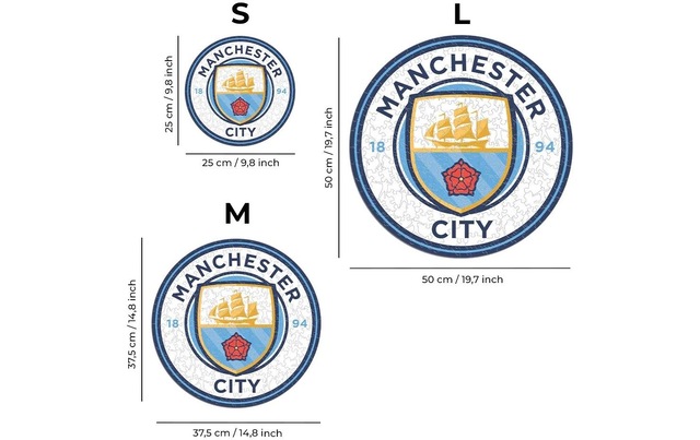 Puzzle »Iconic Man City FC – Logo« Holzart: Birke (Herkunftsland: China)