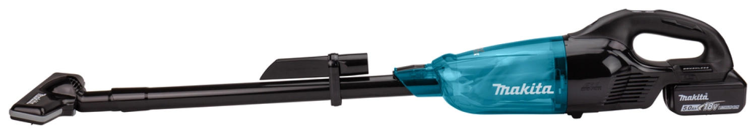 Makita DCL281FRTB 18V Li-Ion accu steelstofzuiger zwart set (1x 5,0Ah) - 1500l/min - koolborstelloos