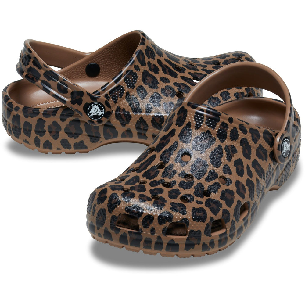 Køb Crocs Sepia/Leopard Classic Animal Clog