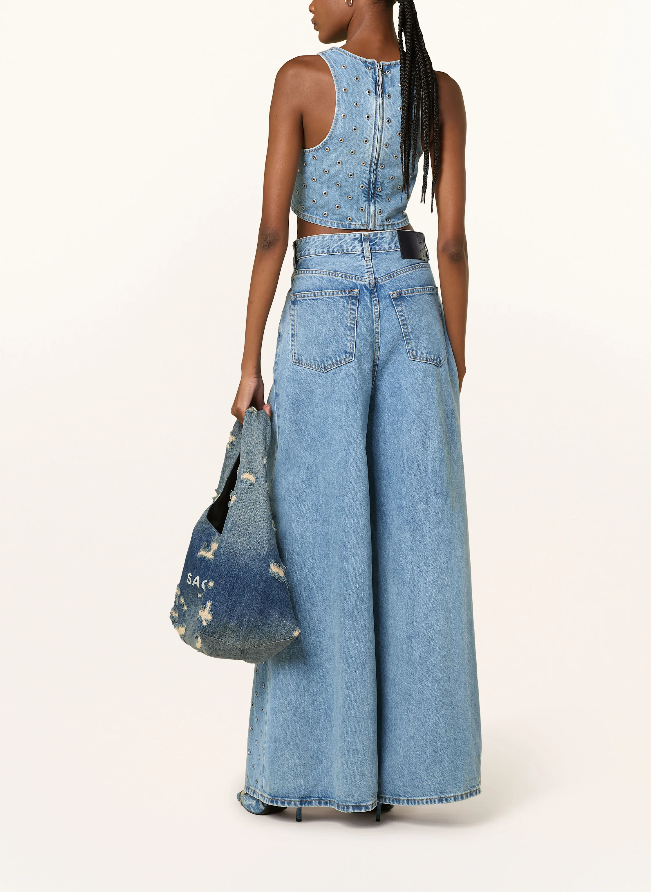 HAIKURE Wide Leg Jeans BIG BETHANY mit Nieten