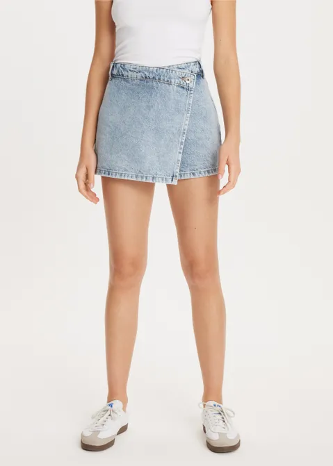 Denim skort blauw (BLW.M)