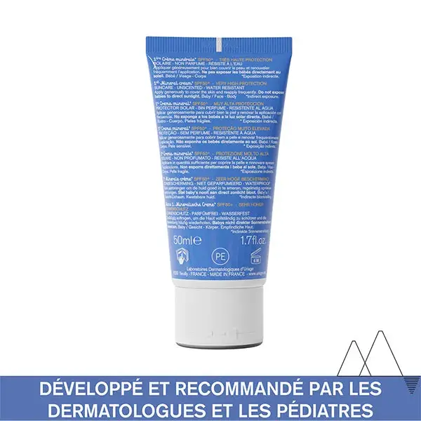 Protetor solar mineral Uriage Baby 1st FPS 50+ 50ml