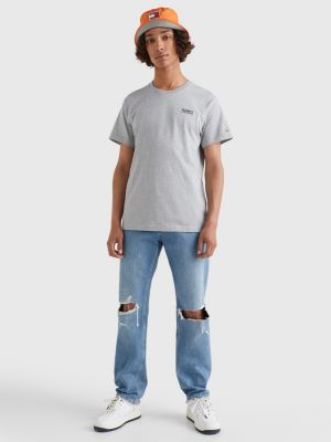 Camiseta de algodão orgânico com logotipo