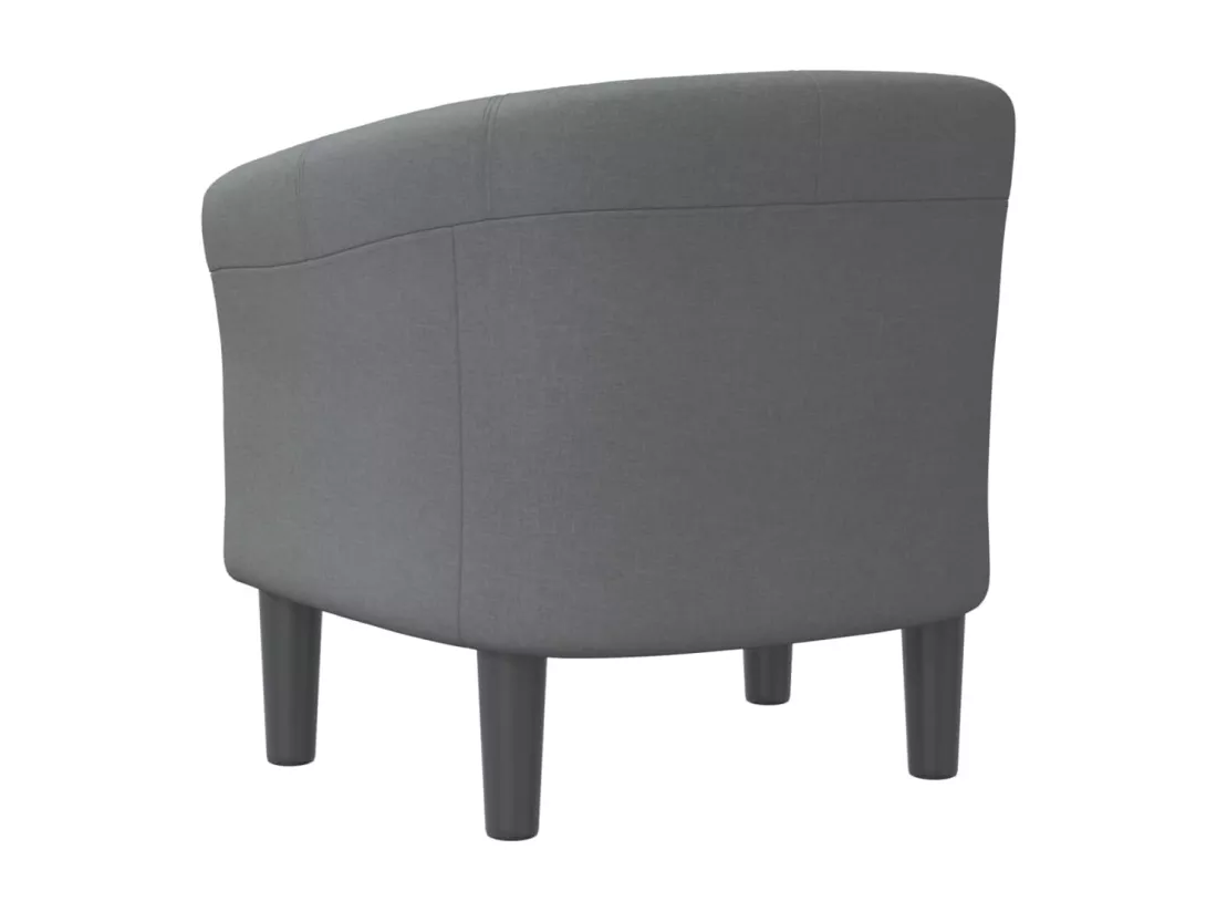Chaise cabriolet gris foncé tissu