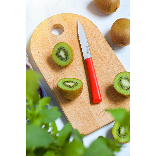 Couteau Cranté N°313 Essentiels Rouge 10 cm inox Opinel