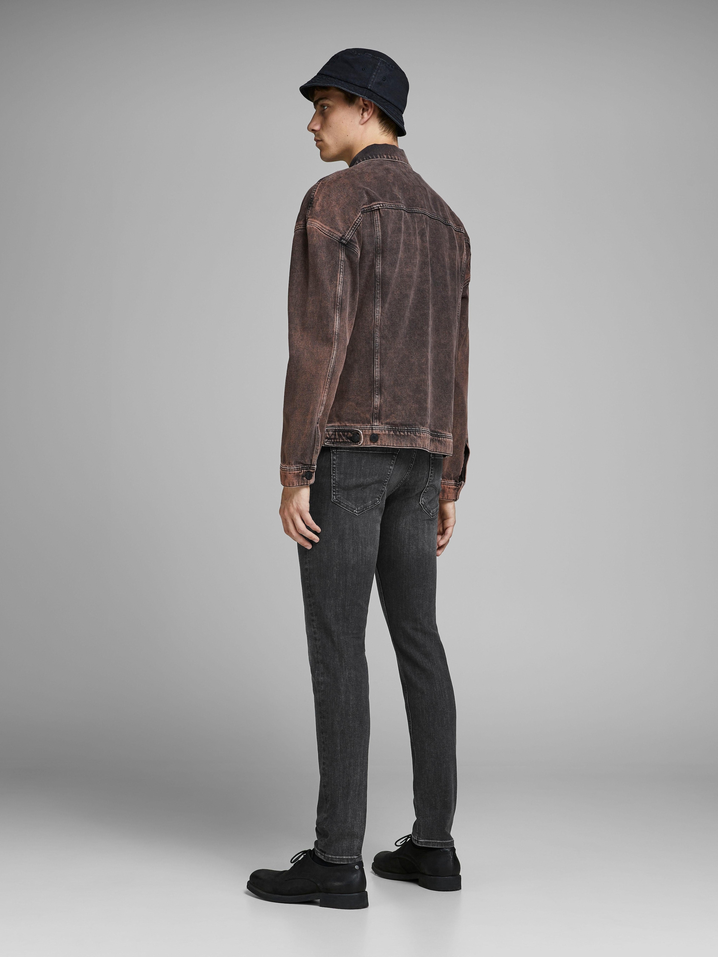 Jack & Jones Slim-fit-Jeans »JJIGLENN  Slim-Fit mit Stretch und praktischer 5-Pocket-Form«, mit Abriebeffekten