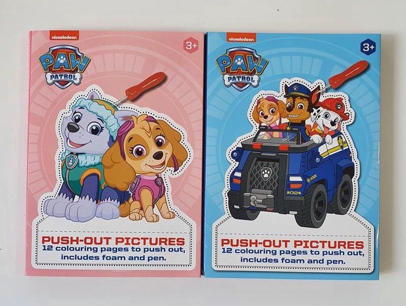 Paw Patrol - Prikblok - Kleurboek - Foam - Karton - 12 Pagina's