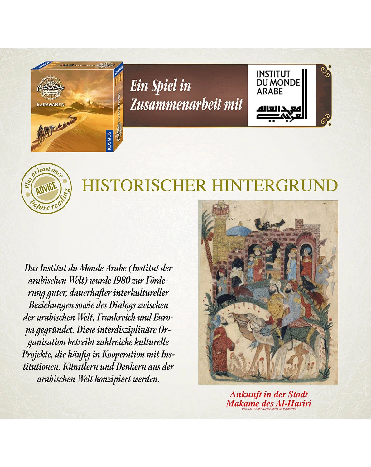 Gesellschaftsspiel CARTAVENTURE - KARAWANEN in bunt