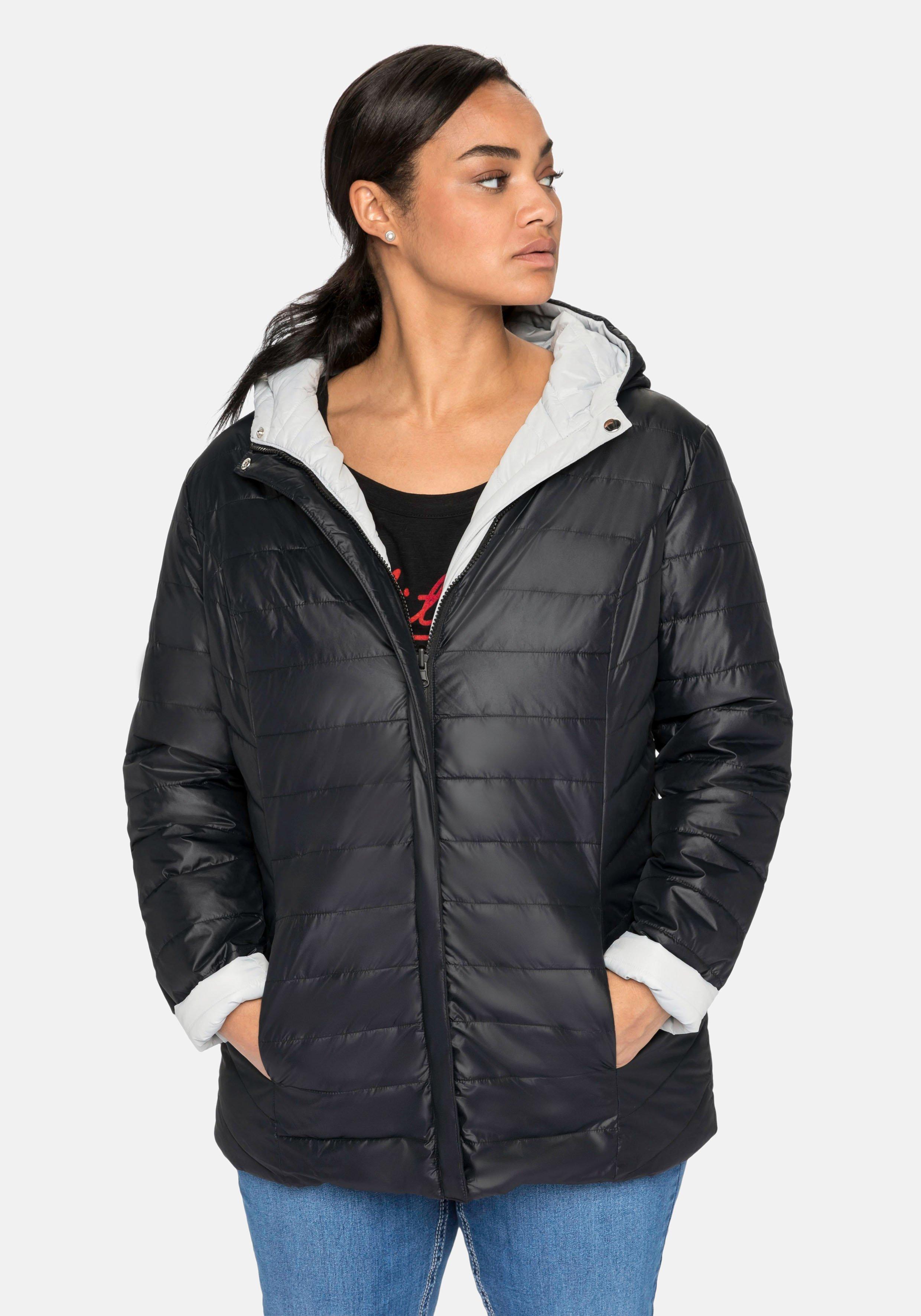 Wendejacke mit Kapuze, beidseitig tragbar