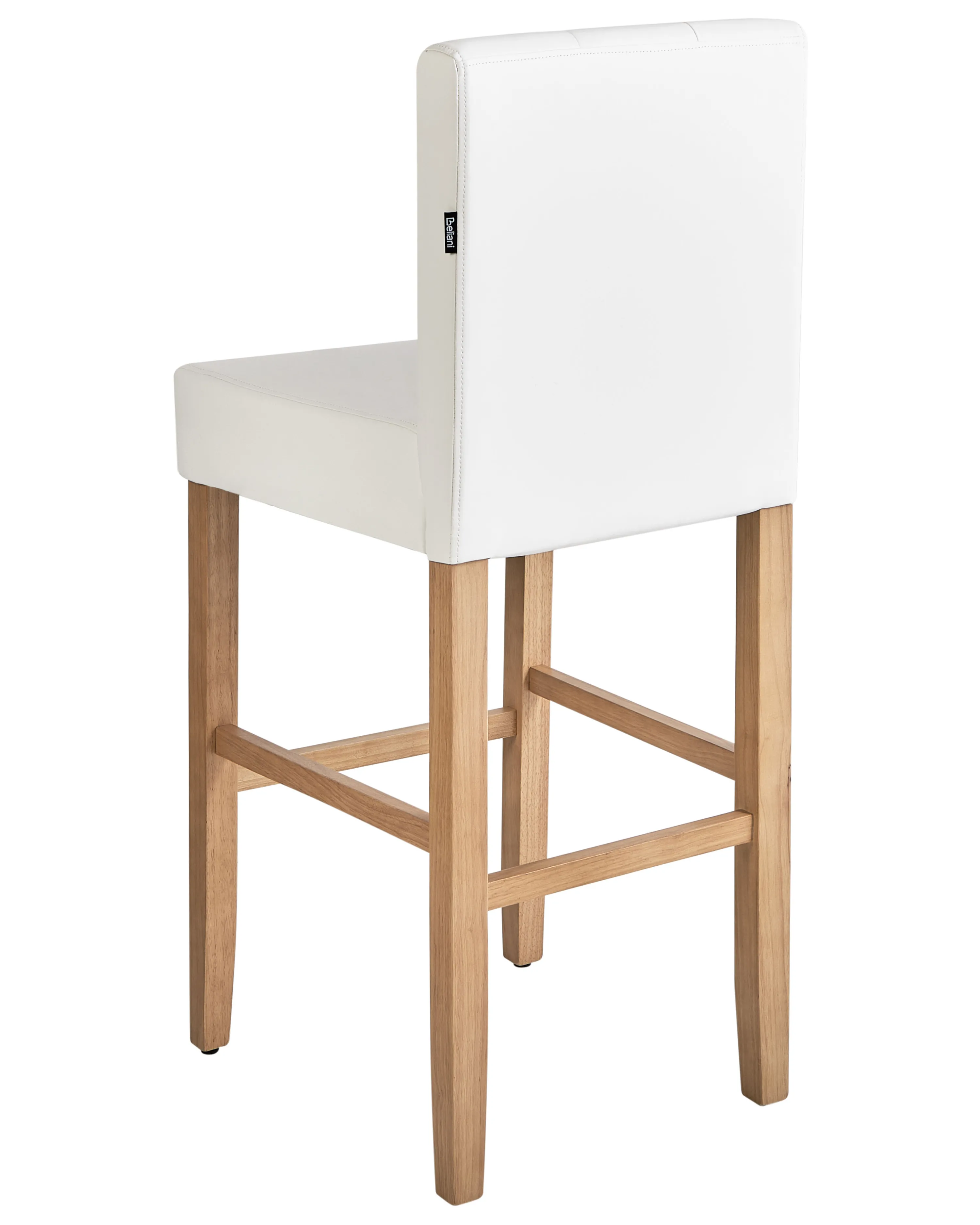 Set van 2 barstoelen MADISON Kunstleer Gebroken wit