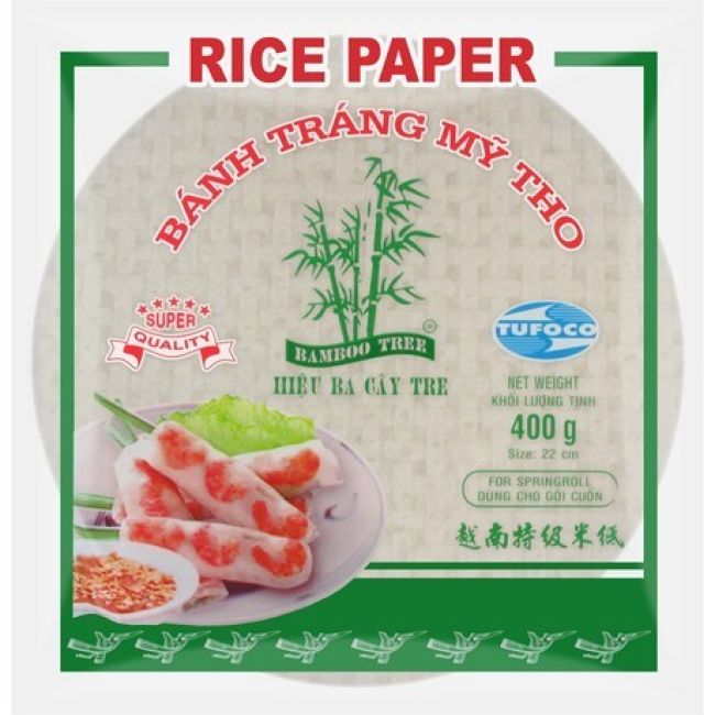 Bamboo Tree Rijstpapier Rond 22cm 400g