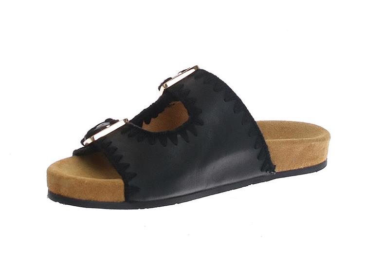 AQA Shoes A8766 black/camel