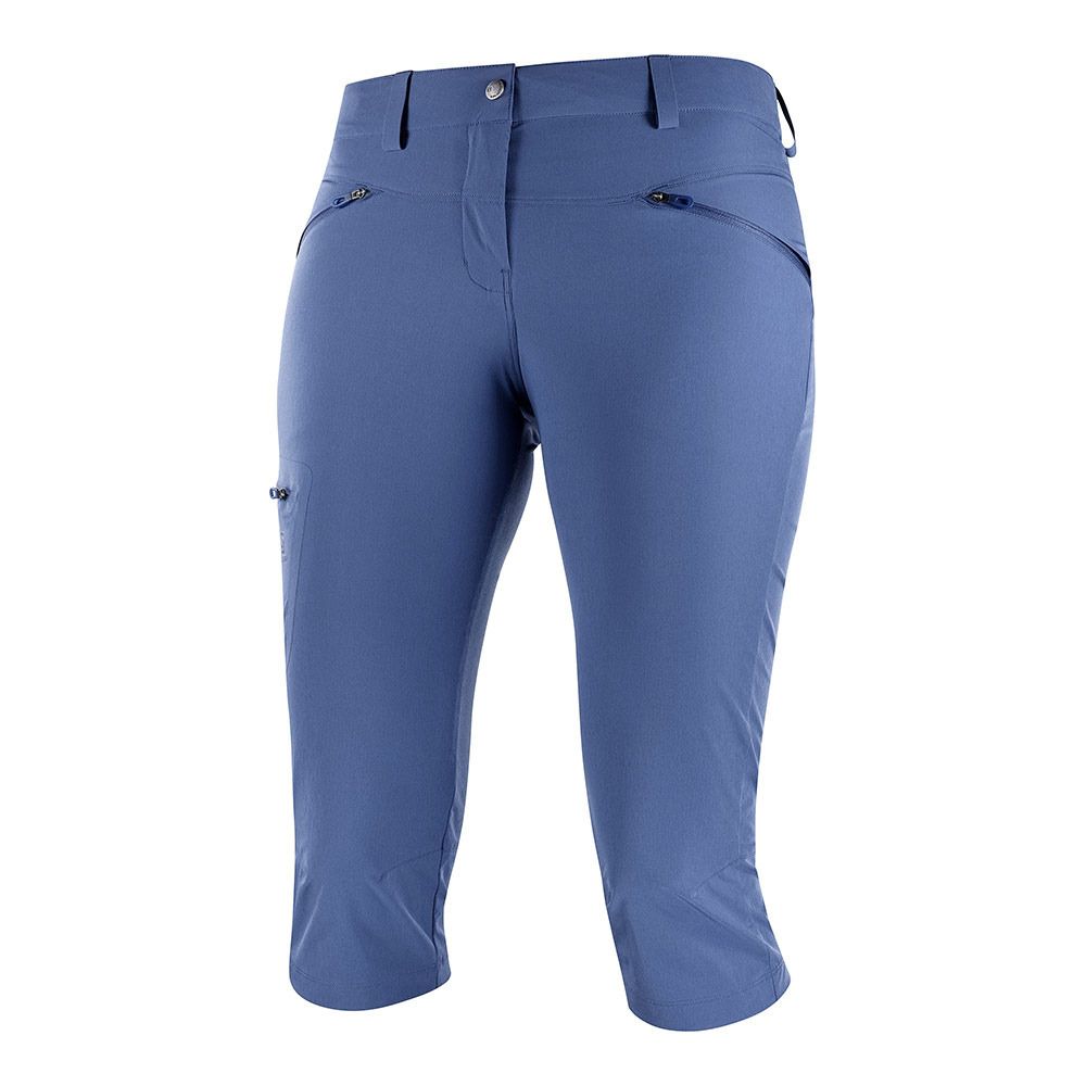 Salomon WAYFARER CAPRI - Pantacourt Femme dark denim