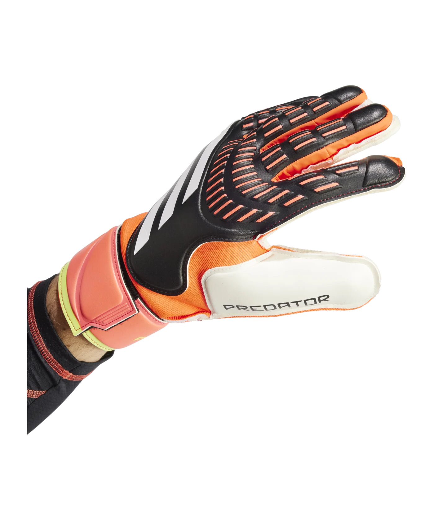 adidas Predator Match TW-Handschuhe Solar Energy Schwarz Rot
