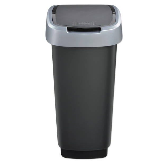 Rotho Twist afvalemmer 25 l - zwart