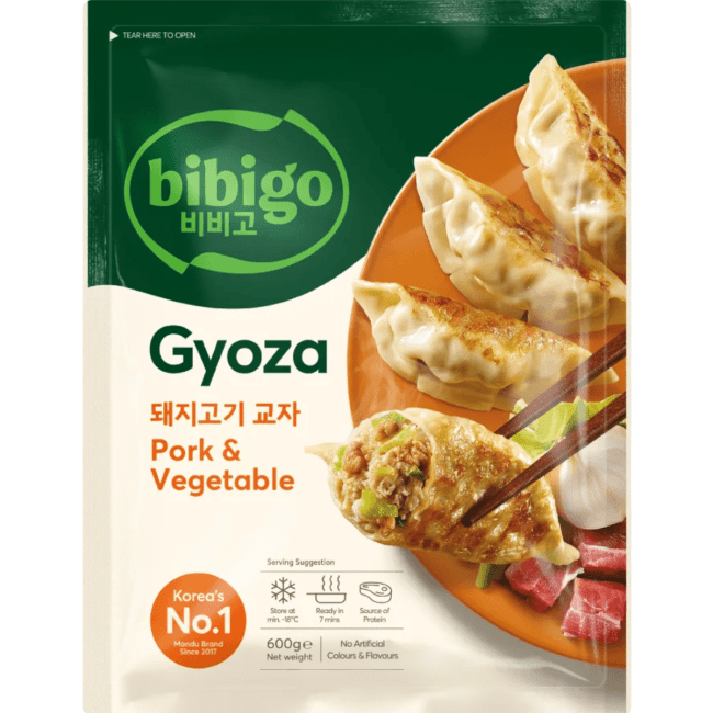 CJ Bibigo Bevroren Gyoza Dumpling met Varkensvlees en Groente 600g