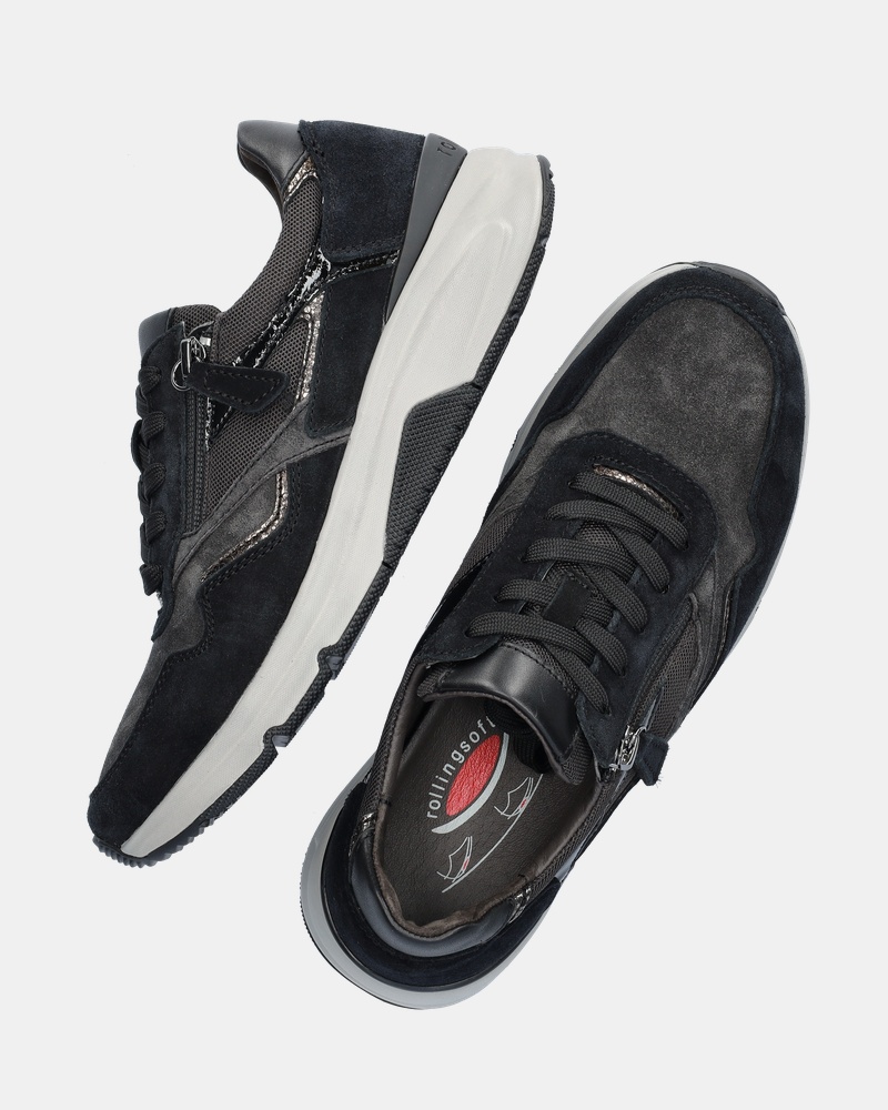 Gabor Rolling Soft Lage sneakers  - zwart