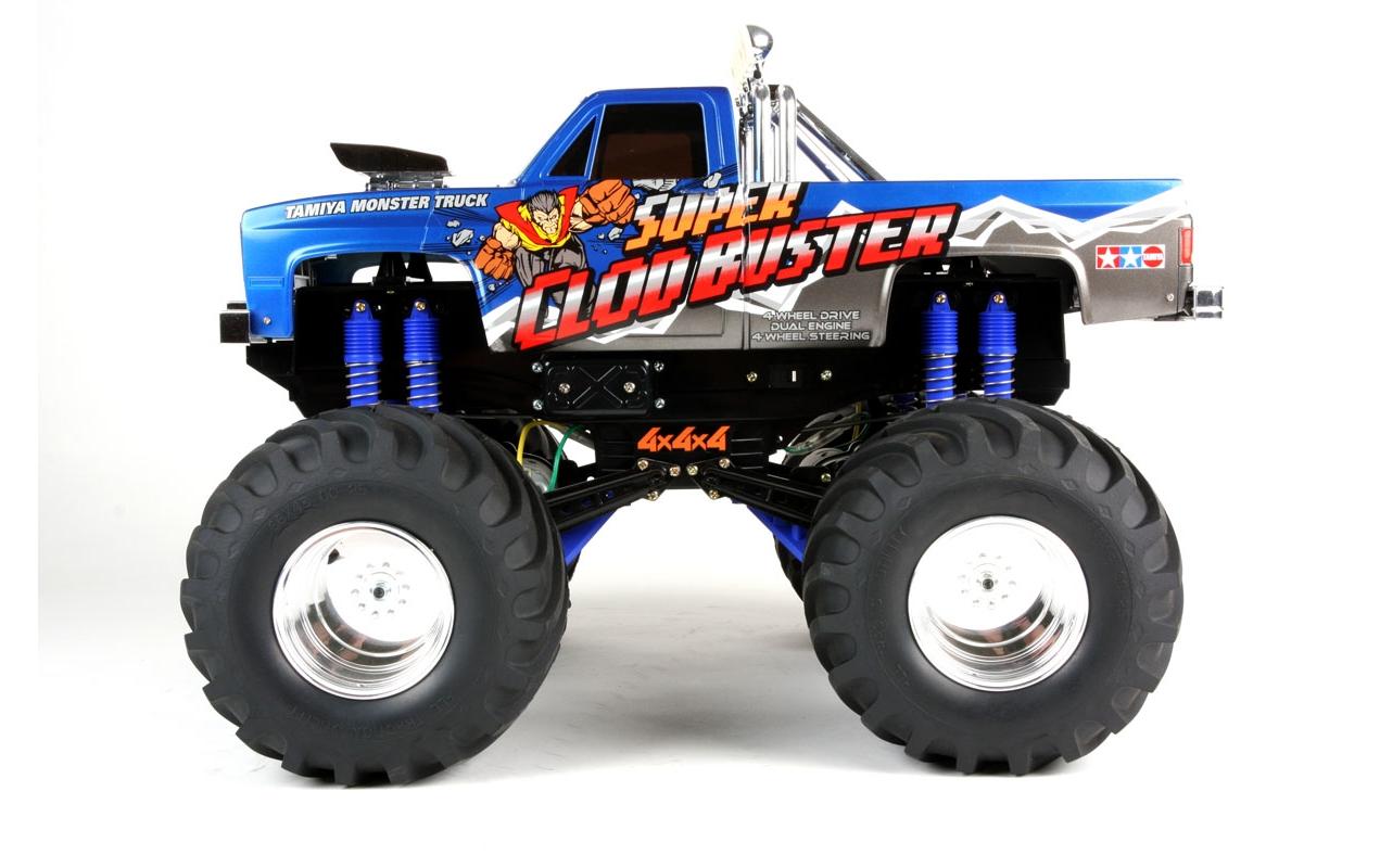 Monster Truck Super Clod Buster 4WD / 4WS Bausatz, 1:10<br>Zweimotoriger Monstertruck mit 4-Rad Lenkung