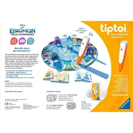 Ravensburger tiptoi® Disney Die Eiskönigin - Völlig unverfroren: Das verdrehte Wettlaufspiel