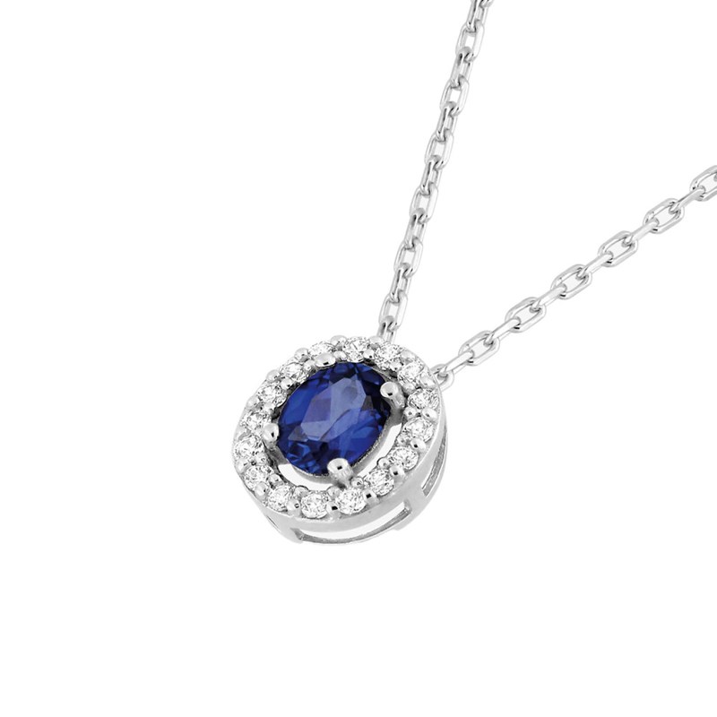 Collier Femme - Oxyde de zirconium - Argent 925 - Longueur : 42 cm