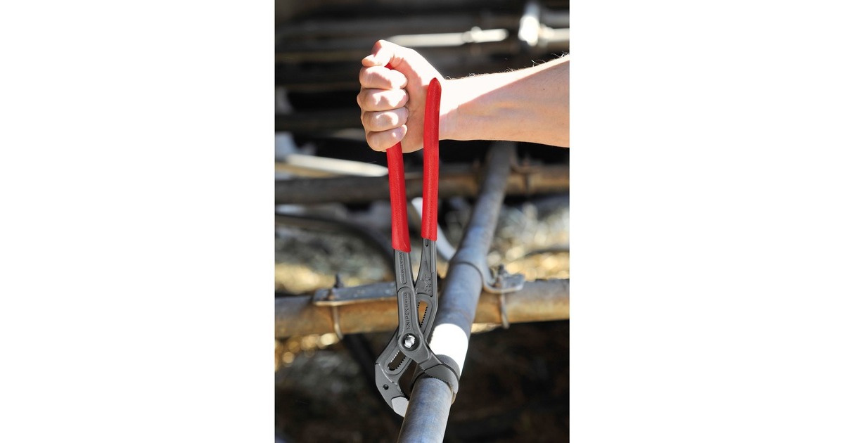 KNIPEXCobra XL Waterpomptang 8701400 zweedse- / waterpomp-tang  (Rood)