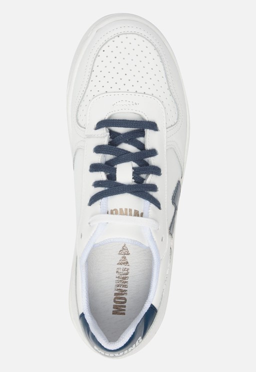 Moving Forward Sneakers wit Leer 100213