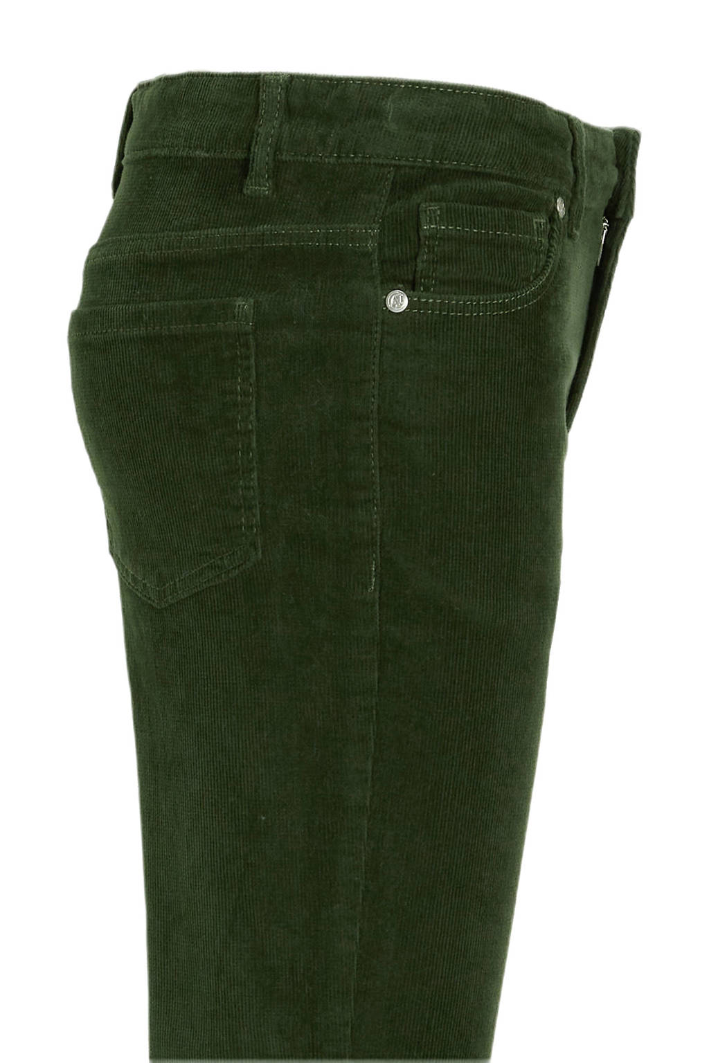 anytime corduroy flared broek groen