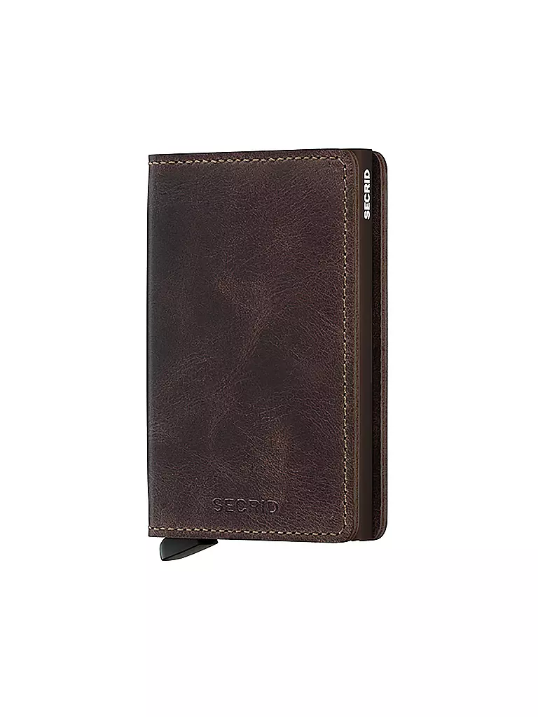 SECRID Geldbörse SLIMWALLAT VINTAGE Sv Chocolate braun
