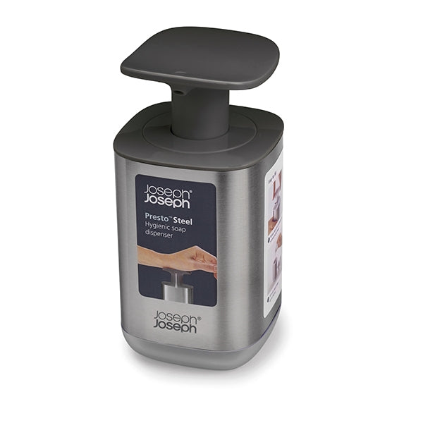 Pompe à savon en inox noir Joseph Joseph