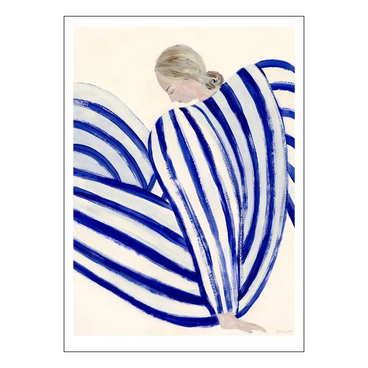 Poster and Frame Blue Stripe At Concorde - The Poster Club - Sans cadre