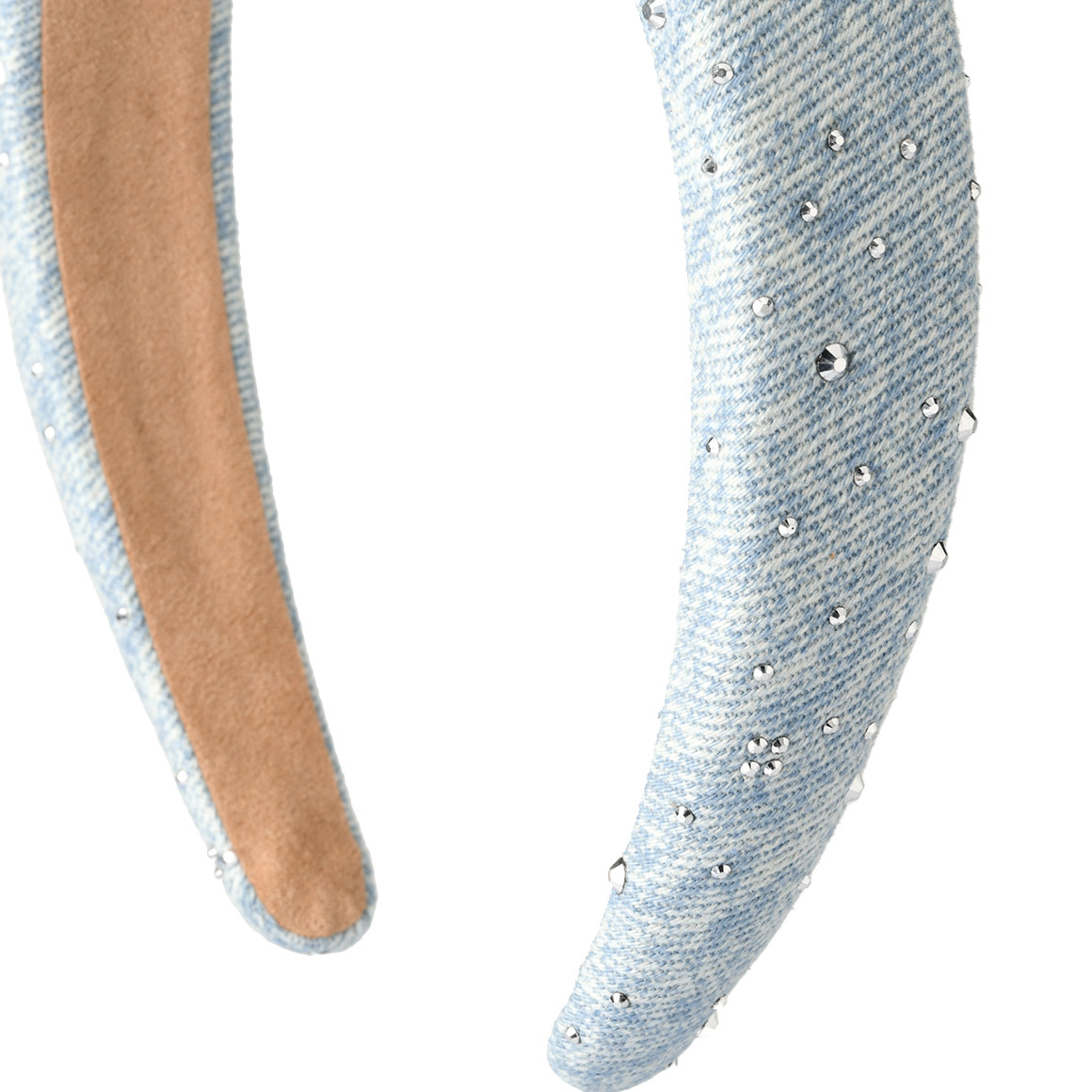 Haarreif in Denim-Optik creme