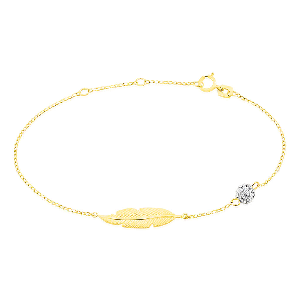 Bracelet Powoo Or Jaune Strass