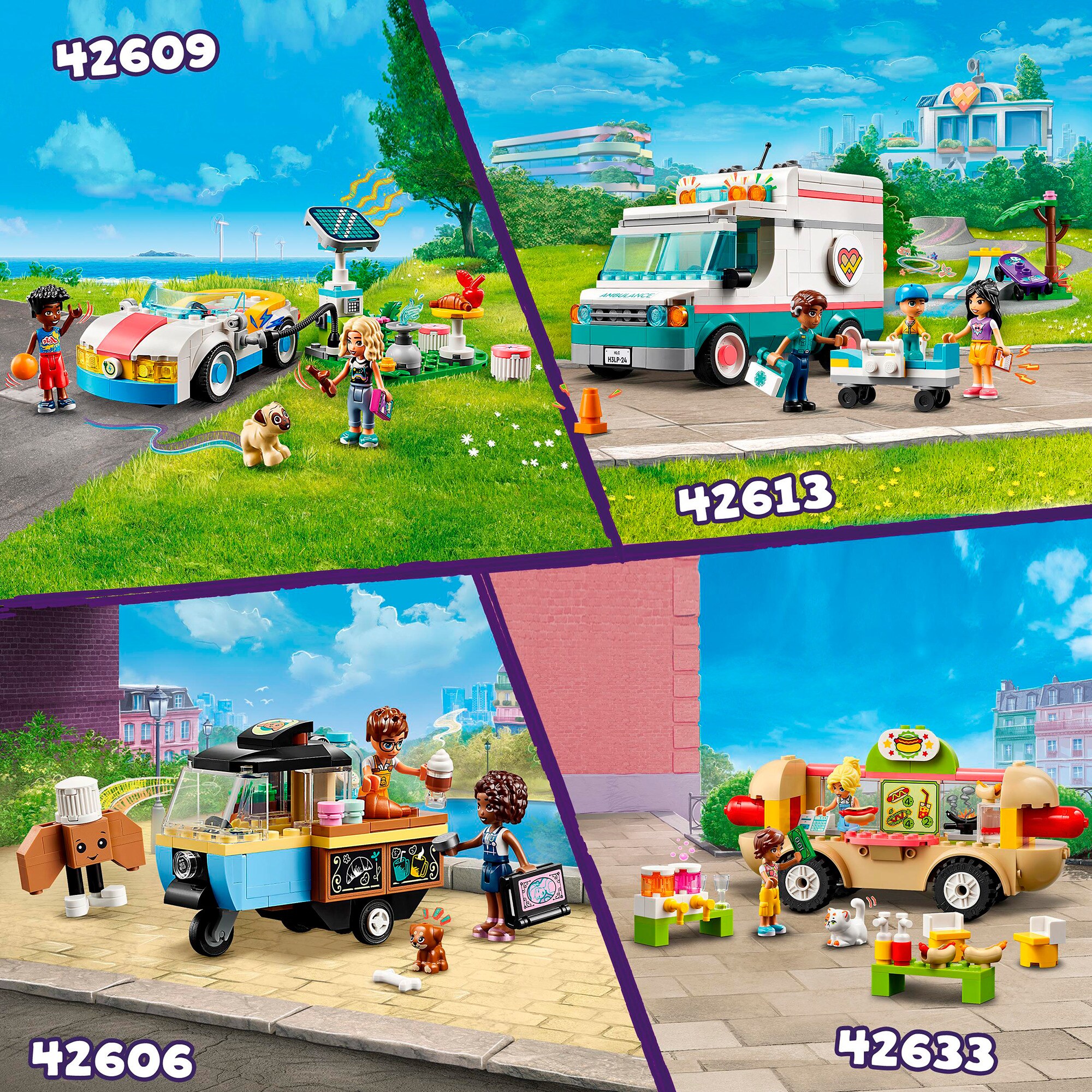 LEGO Konstruktionsspielzeug Friends Hotdog-Truck