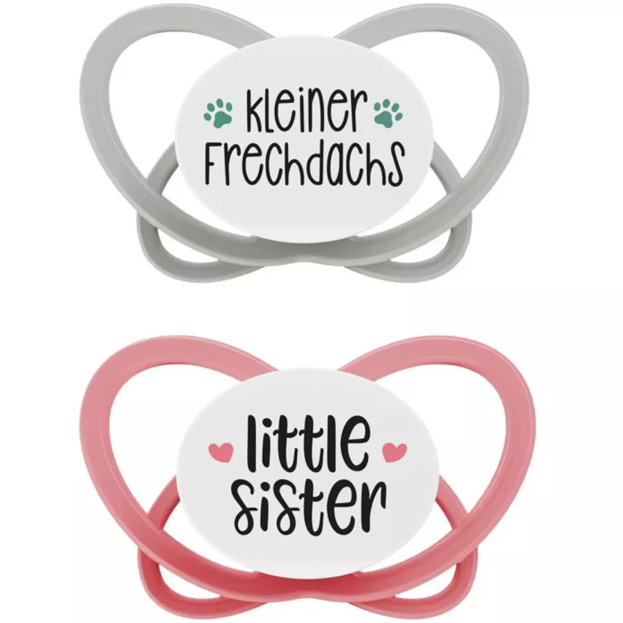 nip® Schnuller My Butterfly Green Special Edition, Größe 3 (16 - 32 Monate), Frechdachs  little sister
