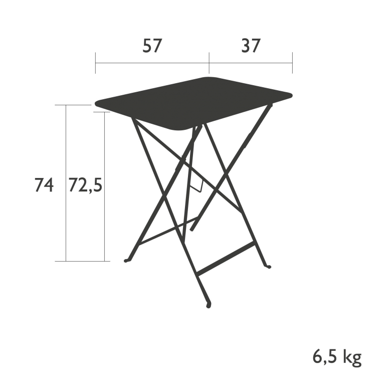 Fermob Bistro tuintafel 37x57 Cactus