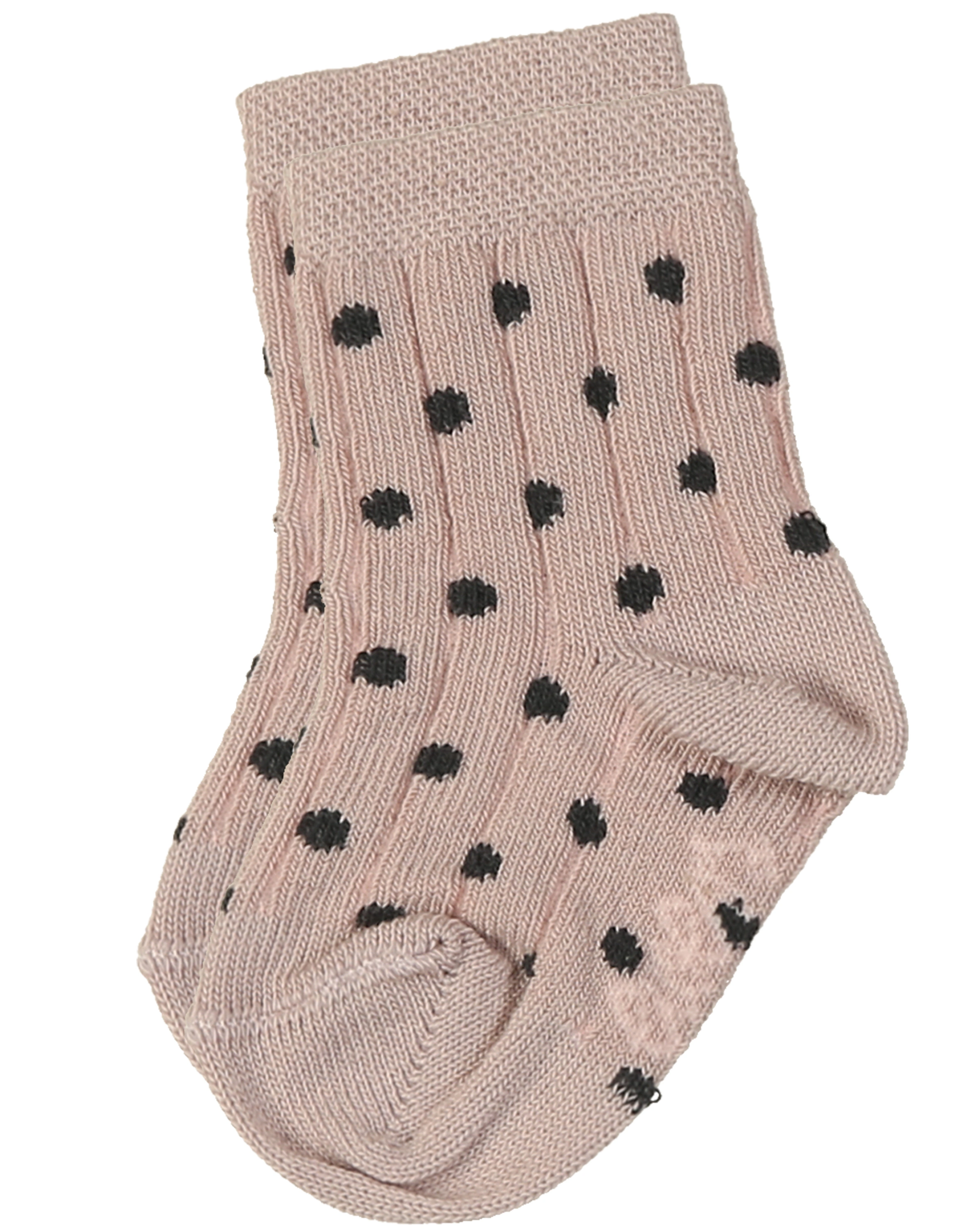 Socken PÜNKTCHEN & RIPPE 3er-Pack in beige/rosa