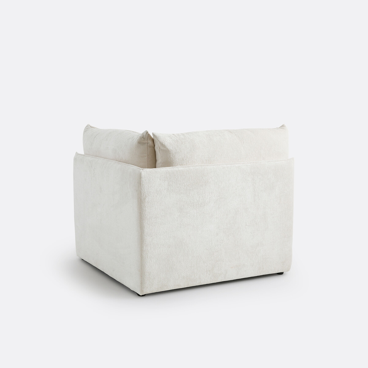 LA REDOUTE INTERIORS<br>Banco modular de getextureerd fluweel, Malo