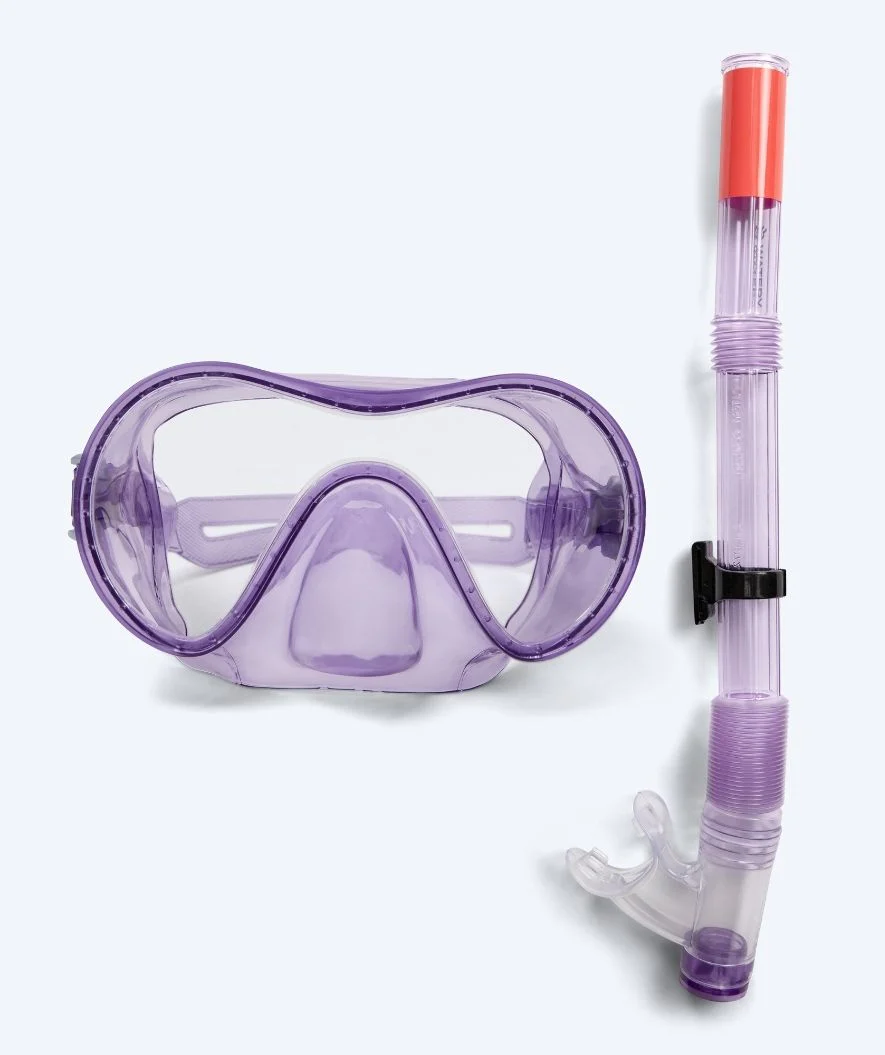 Watery Combo snorkelsæt til junior (8-15) - Jubal - Lilla