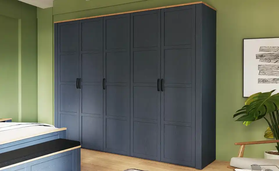Drehtürenschrank Bohol Blau 265 cm