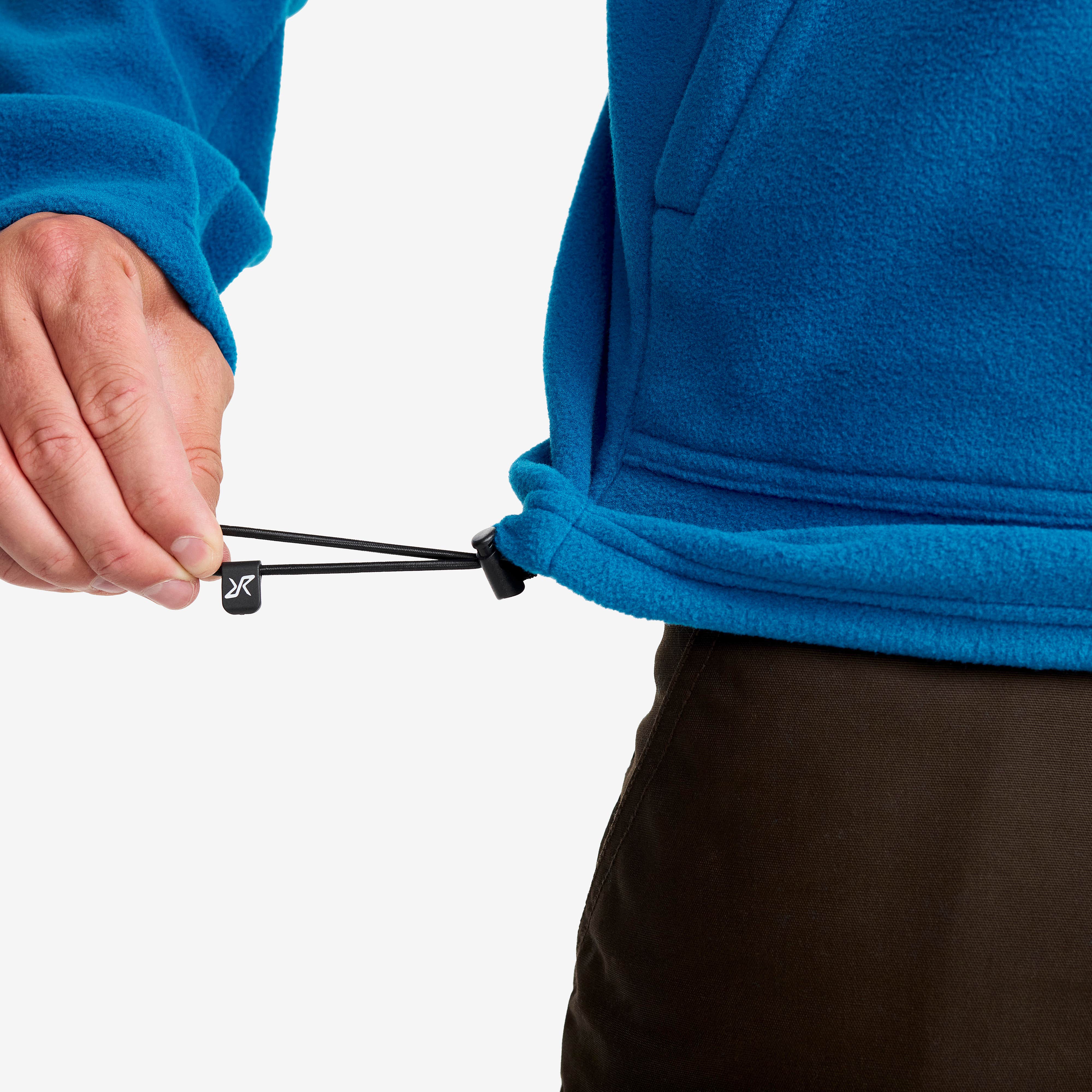 Polar Fleece Hoodie Herre Imperial Blue