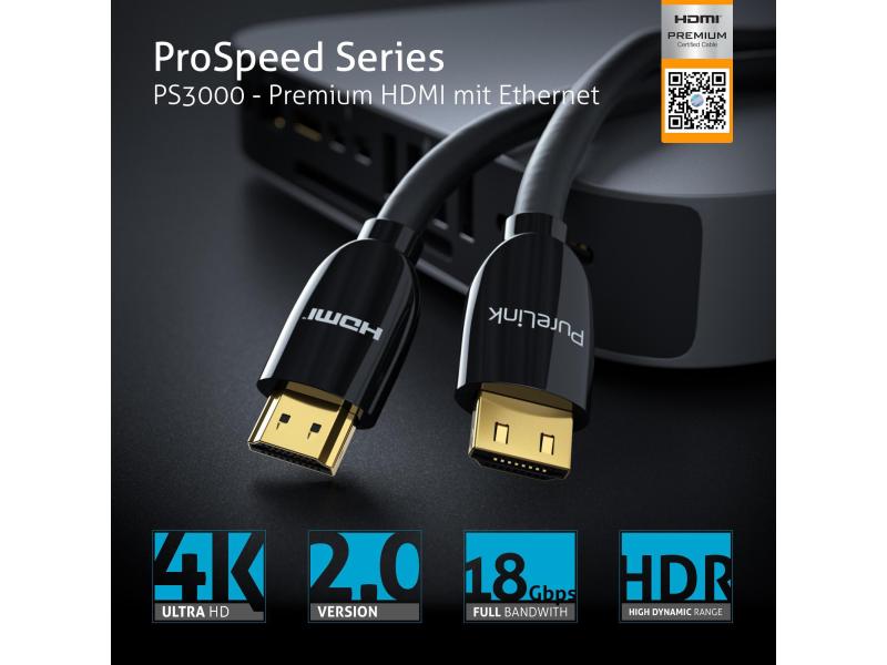 PureLink Kabel PS3000-050 HDMI - HDMI, 5 m High Speed HDMI mit Ethernet