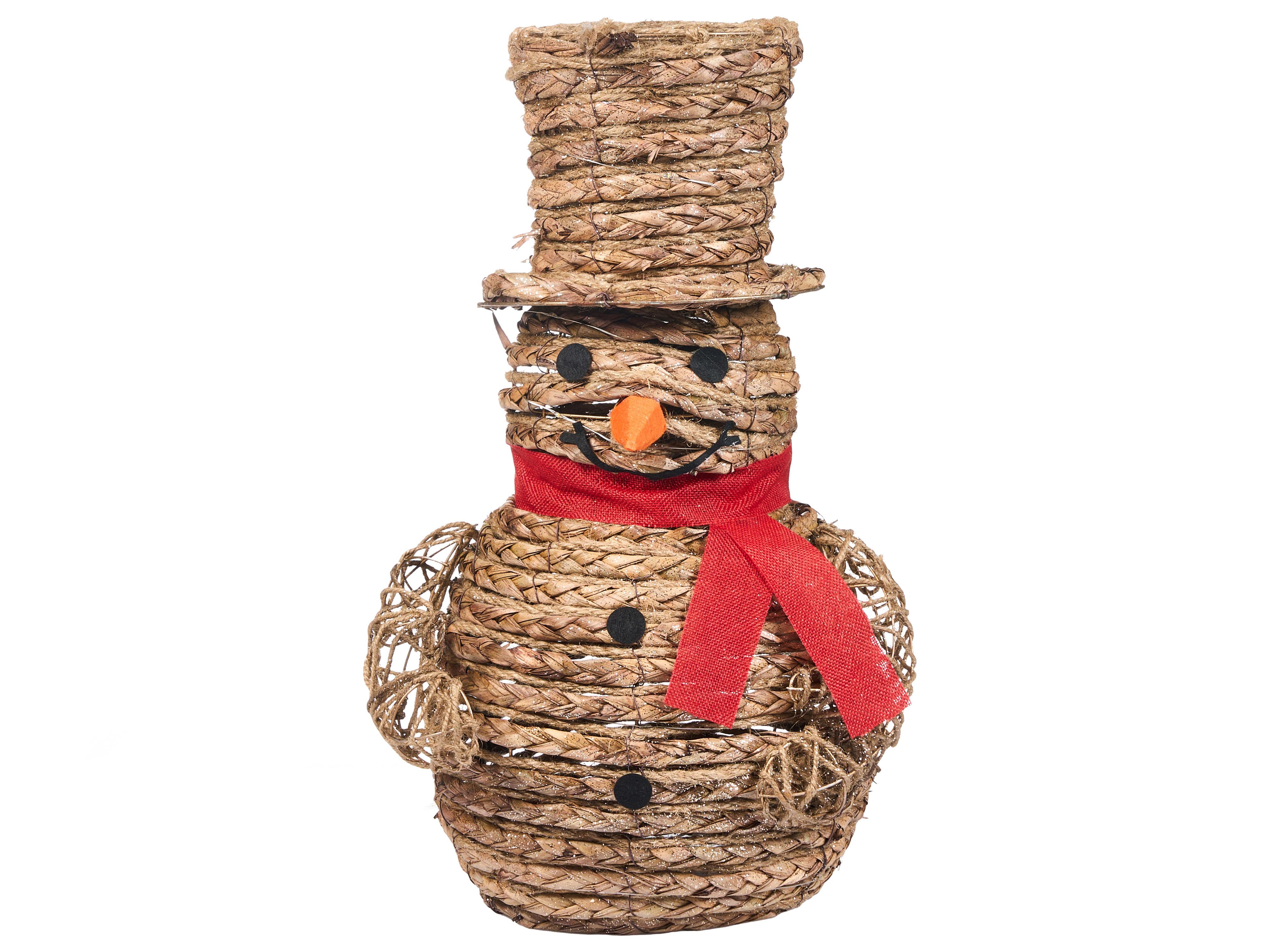 Kerstdecoratie LED OLAFSVIK Sneeuwpop 52 cm Natuurlijk